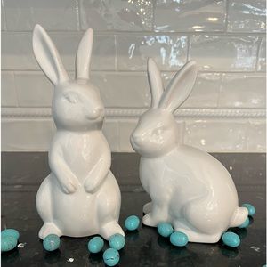 Target White Ceramic Easter Bunnies
